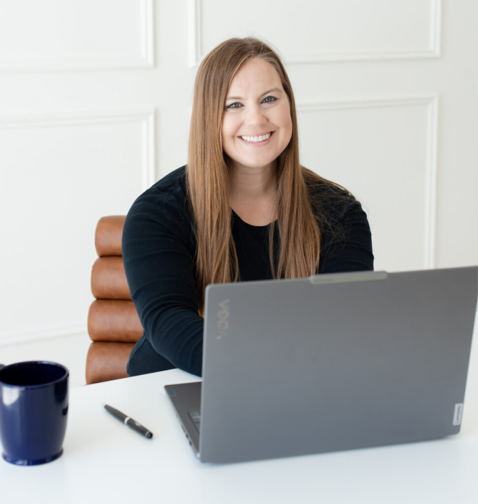 Whitney Goulish from WGBusiness Enterprises working on streamlining operation costs for a small business