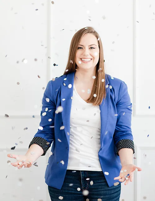 Whitney Catching Silver Circular Confetti