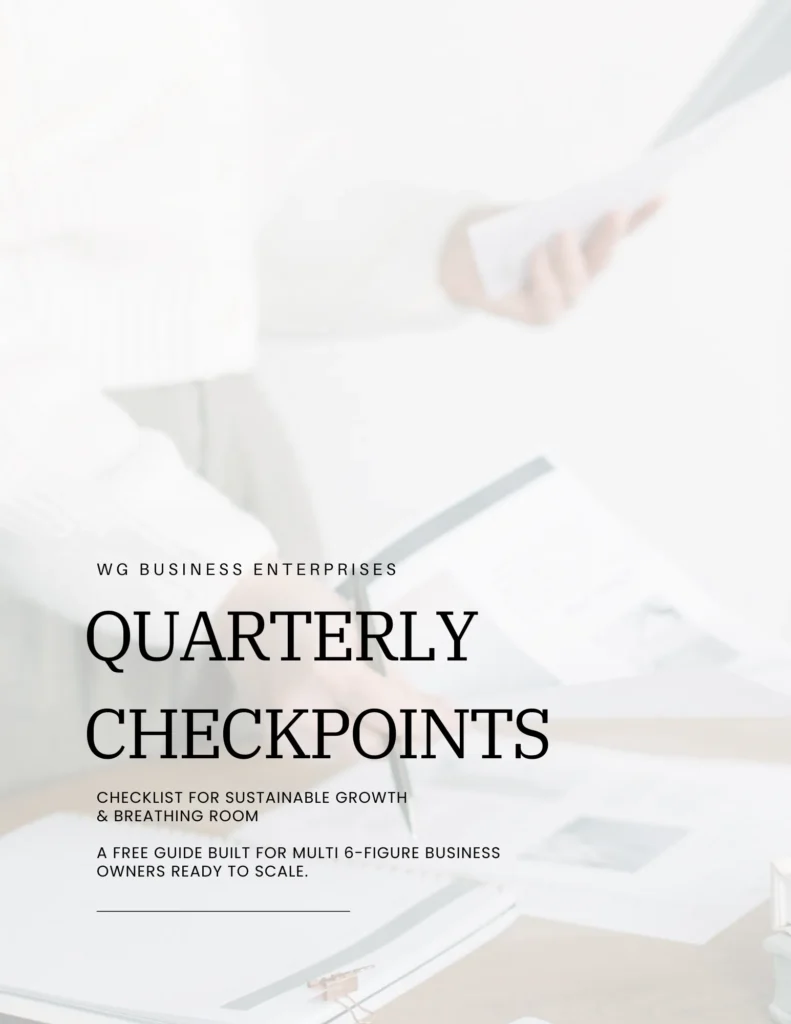 Cover of Free Guide called Quarterly Checkpoints