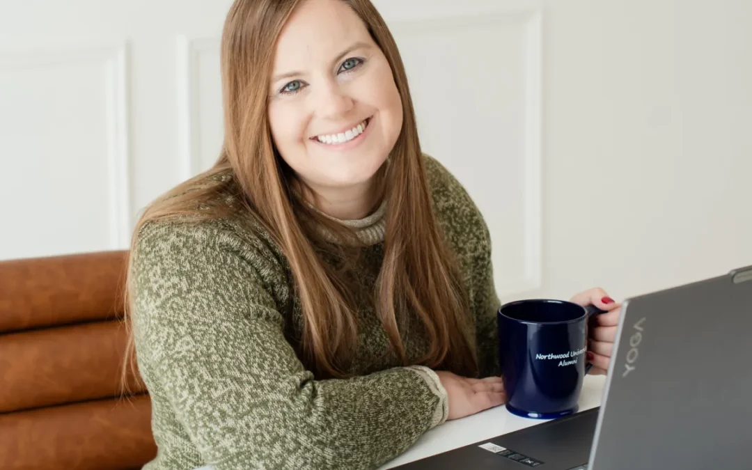 Whitney working on a client's business optimization