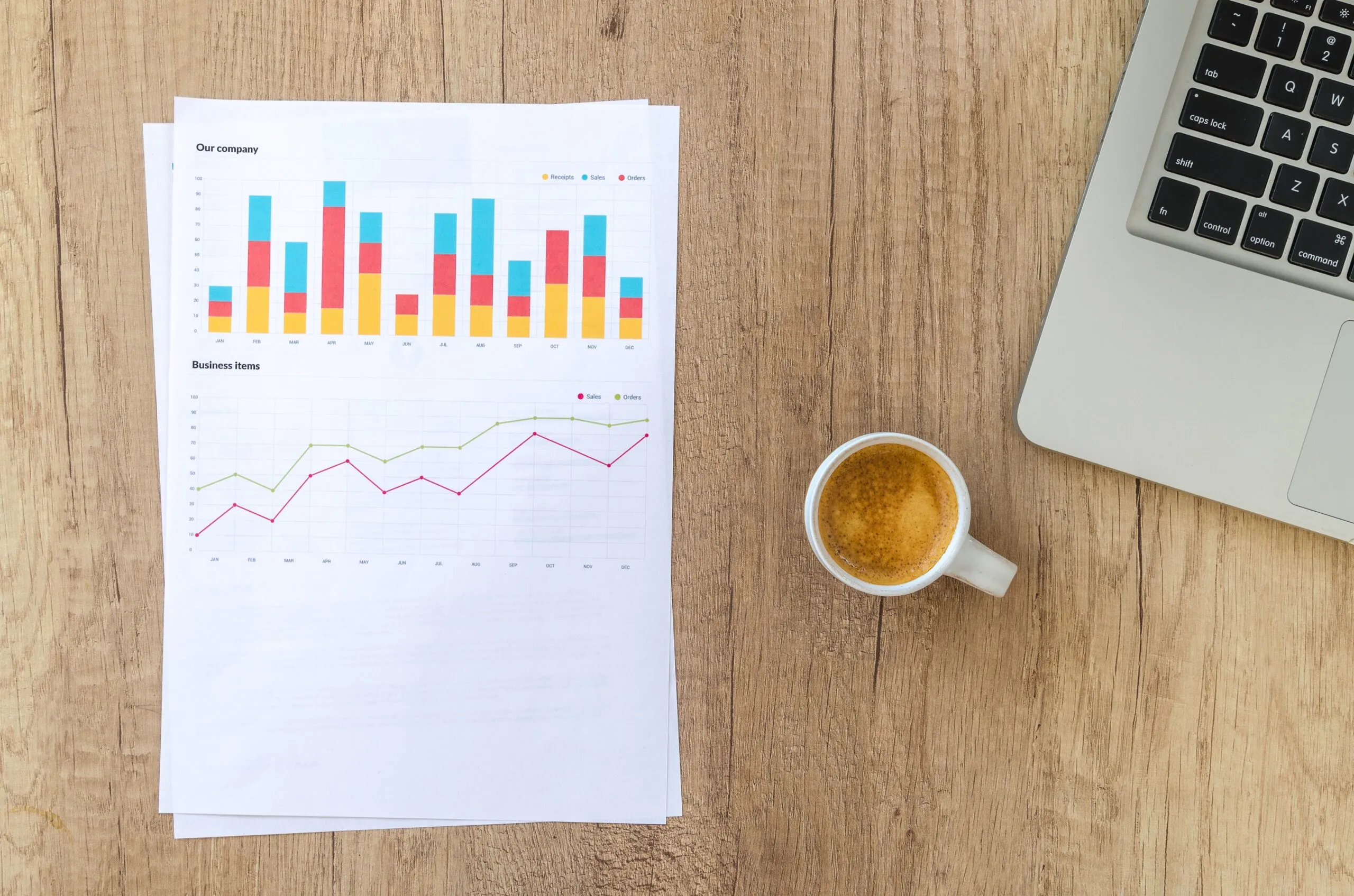 goumbik-chart-2785917_pixabay-scaled Chart or Bar Graph Page Laying on Table with Cup of Coffee and Laptop
