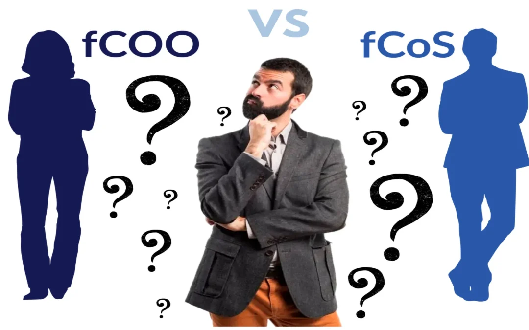 Guy Thinking About fCOO vs fCOS (Infographic)